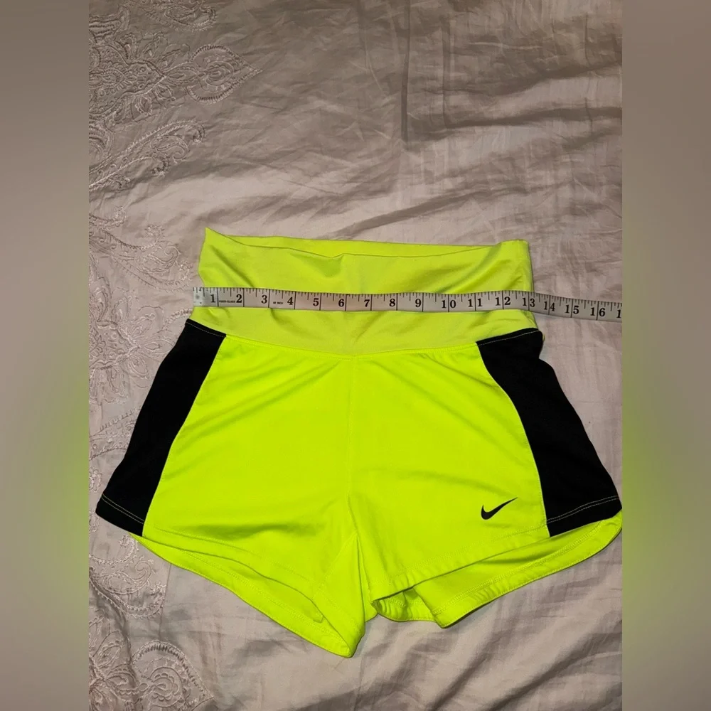 Nike Neon Green & Black Running Shorts Size XS